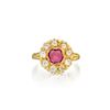 A 22K Gold Pink Sapphire Ring