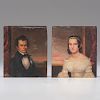 Edwin F. Goddard (American, Kentucky ca 1815-1855) Portraits of Henry James Osborne and Susan Garret Osborne 