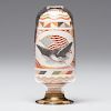 Fine Andrew Clemens Inverted Sand Bottle with Nautical Scene