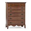 Rare Paint Decorated Chest of Drawers by Samuel Dunlap of New Hampshire