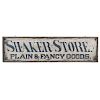 Shaker Store Sign
