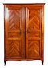 A Provincial Armoire Height 80 x width 50 x depth 18 inches.