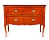 A Continental Style Commode Height 34 x width 42 x depth 19 1/2 inches.