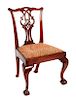 A Chippendale Style Side Chair Height 36 inches.