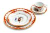 * A Lynn Chase Porcelain Partial Dinner Service Diameter of dinner plate 10 1/2 inches.