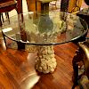 Grotto style Pedestal Table