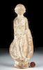 Greek Tanagra Statuette of Woman, ex-Bonhams