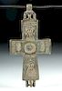 Byzantine Bronze Double-Sided Hinged Reliquary Cross