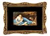 A KPM Porcelain Plaque of Mary Magadalene Height 7 x width 12 1/2 inches.