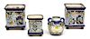 Four Italian Glazed Ceramic Pots and Urns Height of largest 16 inches.