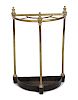 A Regency Style Brass Tool Stand Height 25 1/2 inches.
