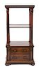 A Regency Style Mahogany Etagere Height 50 x width 25 x depth 18 1/2 inches.
