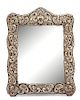 An English Silver Repousse Mounted Easel-Back Mirror, R. Carr Ltd., Sheffield, 1989,