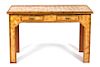 A Rattan Desk Height of desk 31 x width 48 x depth 24 inches.