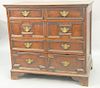 Jacobean oak two over three drawer chest, early 18th century (restored). ht. 35 in., wd. 37 1/2 in., dp. 23 in.