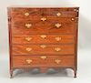 Pair of Sheraton mahogany two over four drawer chests, circa 1830. ht. 49 in., wd. 47 in., dp. 24 in.