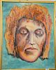 Nathaniel E. Reich (20th century), oil on masonite, "The Head" Mother of Us All, signed top left N.E. Reich, 30" x 24".
