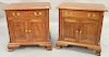 L & J. G. Stickley pair of cherry bedside cabinets. ht. 26 in., top: 17" x 26".