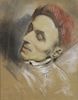 GIRAUD, Pierre. Pastel on Paper. Portrait of