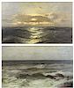 Two 19th/20th C. Oil on Canvas Seascapes.