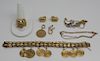 JEWELRY. Assorted 18kt and 14kt Gold Jewelry.