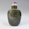 ANTIQUE CHINESE CARVED HAIR CRYSTAL SNUFF BOTTLE - 18TH CENTURY