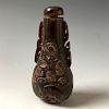 CHINESE ANTIQUE CARVING SNUFF BOTTLE