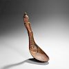 Northwest Coast Carved and Painted Wood Spoon