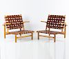 Two 'Rauma Repola' easy chairs, c. 1955