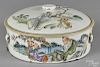 Export porcelain entree dish and cover, 5 1/2'' h., 11'' dia.