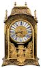 A LARGE NEO-BAROQUE GILTWOOD MANTEL CLOCK, MADE BY P. ROUSSEAU. A. PARIS, 19TH CENTURY