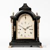 English Quarter-chiming Ebonized Bracket Clock