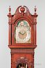Walter H. Durfee & Co. Pattern 21 Carved Mahogany Nine Tubular-bell Hall Clock