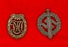 German WWII Sport Badges, Lot of Two 