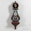 19th Century Mahogany Alarm Lyre Clock