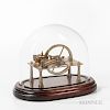 Miniature Lacquered Brass Stationary Engine