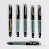Six Pelikan "400NN" Fountain Pens