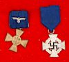 German WWII Long Service Medals, Lot of Two 