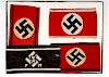German WWII Copy Armbands, Lot of Four  