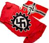 German WWII Kriegsmarine Flag and Labor Flag, Lot of Two 