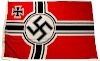 German WWII Large Kriegsmarine Battle Flag 