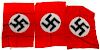 German WWII Party Flag and Banners, Lot of Three 
