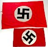 German WWII Flags, Lot of Two 