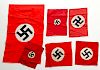 German WWII Party Flags, Lot of Six 