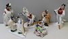 HEREND. Grouping of 5 Porcelain Figures.