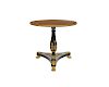 Empire Style Ormolu Mounted Floral Inlaid Paw Foot Tripod Center Table