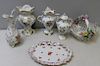 HEREND. Grouping of 5 Assorted Porcelains.