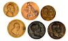 Lincoln Table Medals, Lot of Six 