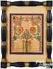 Rudolph Landes ink and watercolor religious text