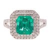 A 2.60ct Emerald & Diamond Ring in Gold